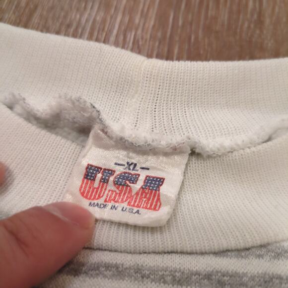 VTG San Francisco California Adult XL Sweatshirt Striped Golden State Warriors - Picture 3 of 9